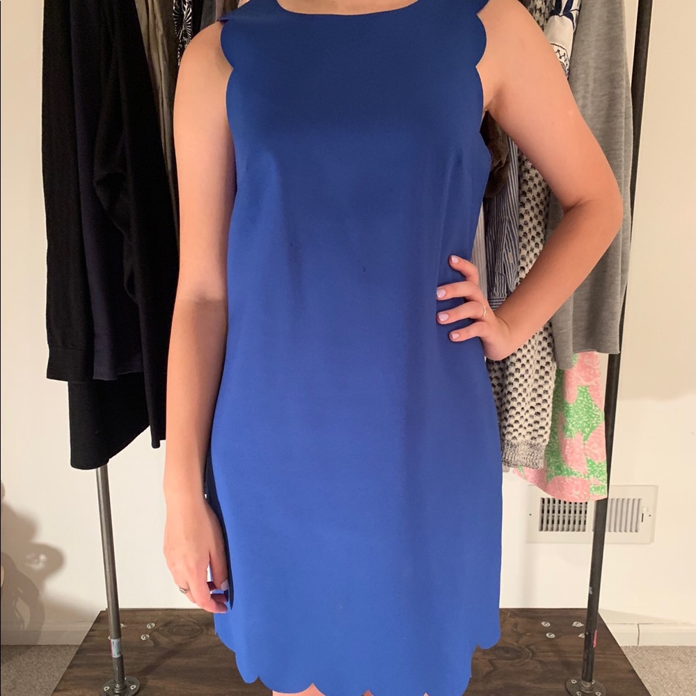 J. Crew Scalloped Shift Dress